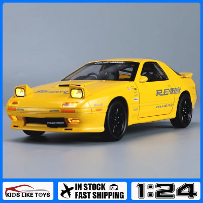 รถบรรทุก Mazda SAVANNA 1:24 KLT รถบรรทุกโมเดลรถยนต์ของเล่นอัลลอยโลหะหล่อจาก RX-7สำหรับยานพาหนะ Kids Toys งานอดิเรกสะสม