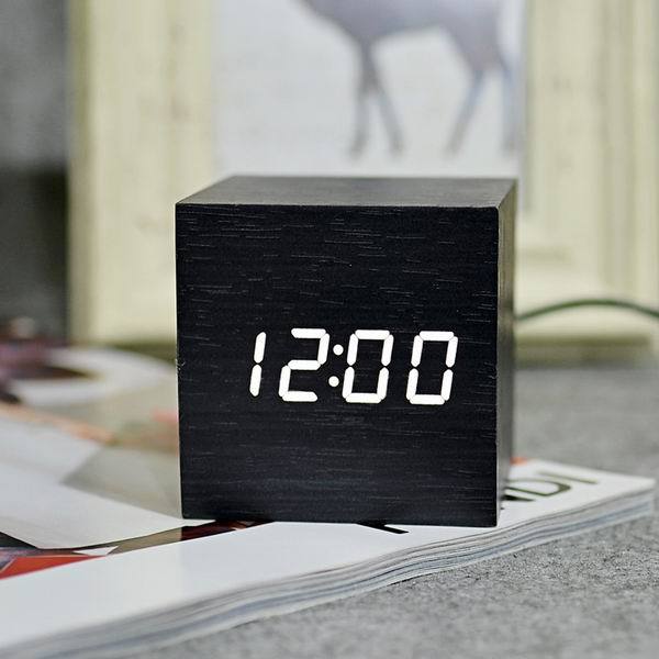 worth-buy-นาฬิกาตั้งโต๊ะอิเล็กทรอนิกส์ควบคุมด้วยเสียงด้วยเตือนนาฬิกา-led-ไม้-fibisonic