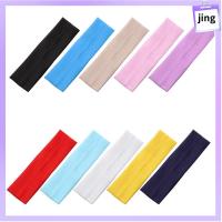 JING 1PC เครื่องประดับผม สำหรับผู้หญิง ฟิตเนส ที่คาดผมสำหรับเล่นกีฬา ยางยืด สีทึบ ที่คาดผมโยคะ