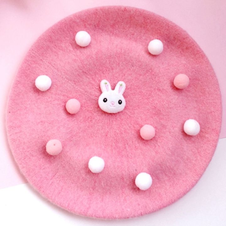 beret-lolita-biscuits-hat-bud-felt-kawaii-fur-decoration