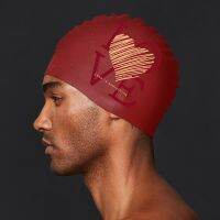 Unisex Big Size Wine Red Comfortable Swimming Cap Hats Accessories For Man Women Waterproof Fishtail Swim Caps