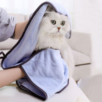 Super Absorbent Dog Towel Ultra-Soft Quick-Drying Hand Pockets Bath Towel For Small Medium Large Dogs Cats Supplies