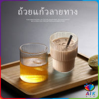 AIK แก้วไวน์สร้างสรรค์ ถ้วยกาแฟ ถ้วยใสในครัวเรือน สปอตสินค้า glass cup