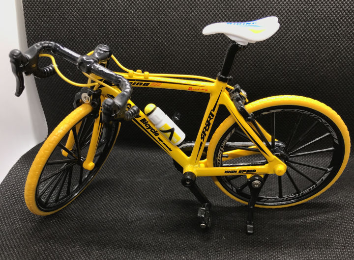 mountain-bike-bike-die-cast-สีเหลือง