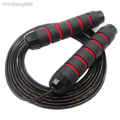 Jump Rope Sports PVC Bearing Jump Ropes Crossfit with Anti-Slip Handle Adjustable Wire Skipping Home Indoor Fitness Springtouw