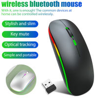 1600 DPI Wireless Mouse Ergonomics USB Charging Silent 2.4GHz Bluetooth Mause Gaming Mouse For PC Laptop Colorful Lights