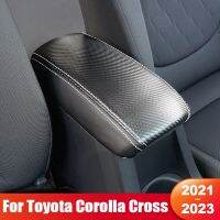 For Toyota Corolla Cross XG10 2021 2022 2023 Leather Car Armrest Box Protector Cover Central Control Interior Accessories