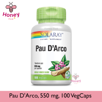 Solaray, Pau DArco, 550 mg, 100 VegCaps