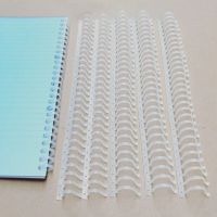 5pcs 30hole Soft Coil Loose-leaf Binding Strip A4 A5 B5 Notebook Transparent Loose-leaf Ring Removable Binding Ring Plastic Clip Note Books Pads