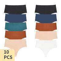 Panties 10 Set for Women Free Shipping Seamless Panties 10pcs Underwear High Waist Tight Female Panties Soild Lingerie Silk XXL