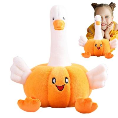 Pumpkin Geese Stuffed Animal Realistic Soft Cuddly Geese Toy Adorable Soft Cuddly Plush Toy Stuffed Animal Plushie for Kids Bedrooms Playrooms Ornaments Christmas Gifts wonderful