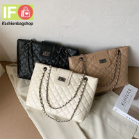 ifashionbagshop(IF1737) กระเป๋าหนังสุดหรู สะพายข้าง/สะพายไหล่