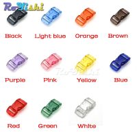 3/8"(10mm)Jelly Clear Colorful Curved Side Release Mini Buckles For Paracord Bracelet/Cat Collars Cable Management