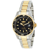 Invicta Mens Pro Diver Quartz Watch with Stainless Steel Strap, Two-Tone, Silver, 18 (Model: 8934, 29938) Silver-Tone/Black