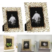 Gold Picture Frame Contemporary Photo Frame Wall Mount or Table Top Elegante Collection