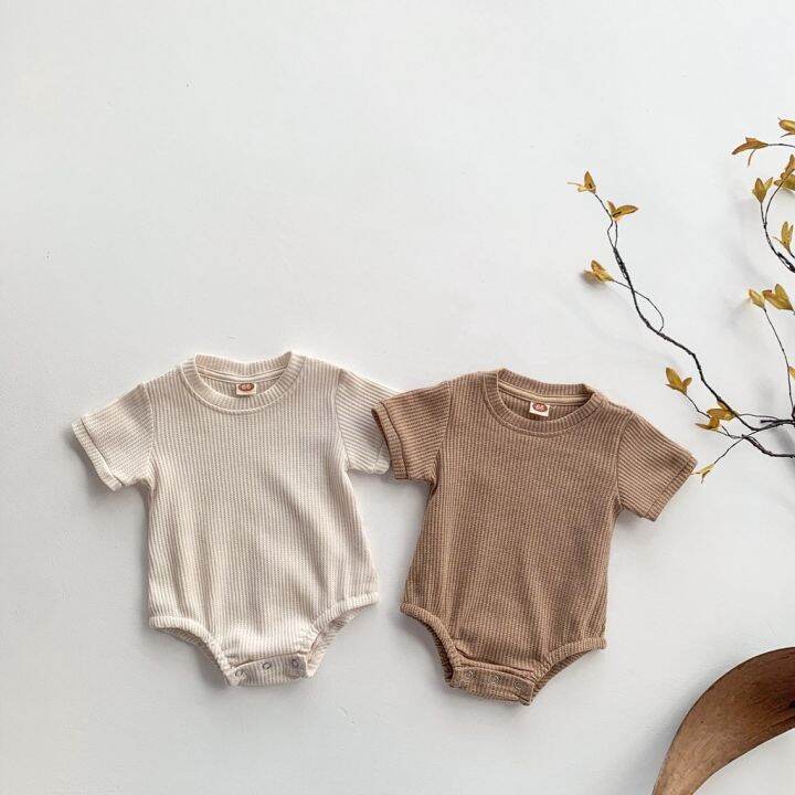 baby-romper-cotton-casual-style-simple-short-sleeve-baby-bodysuit-jumpsuit-baby-clothes