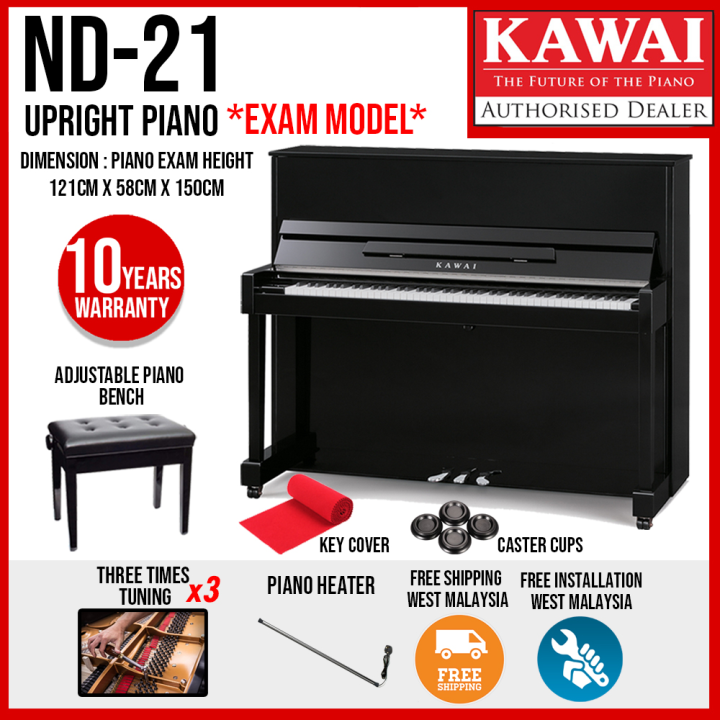 (Exam Model) Kawai ND21 Acoustic Upright Piano Ebony Polish (ND21