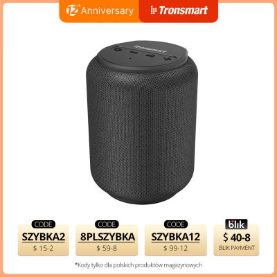 Tronsmart T6 Mini Speaker Wireless Bluetooth Speaker with 360 Degree Surround Sound, 24H Playtime,IPX6 Waterproof