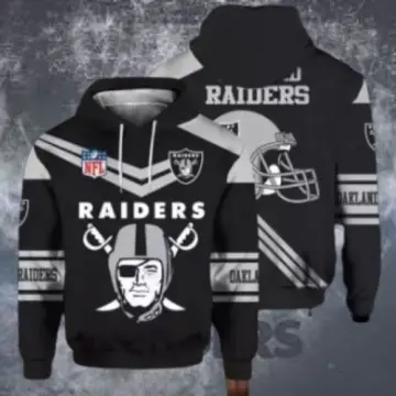 JDAN NFL Los Angeles Raiders Head Hoodie-Jacket Unisex Jacket for