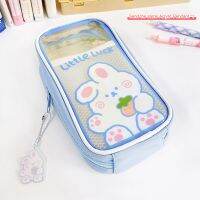 Clear Pencil Case Transparent School Pencil Cases Large Capacity Stationery Organizer Pencil Case Teen Girl School Supplies Pencil Cases Boxes