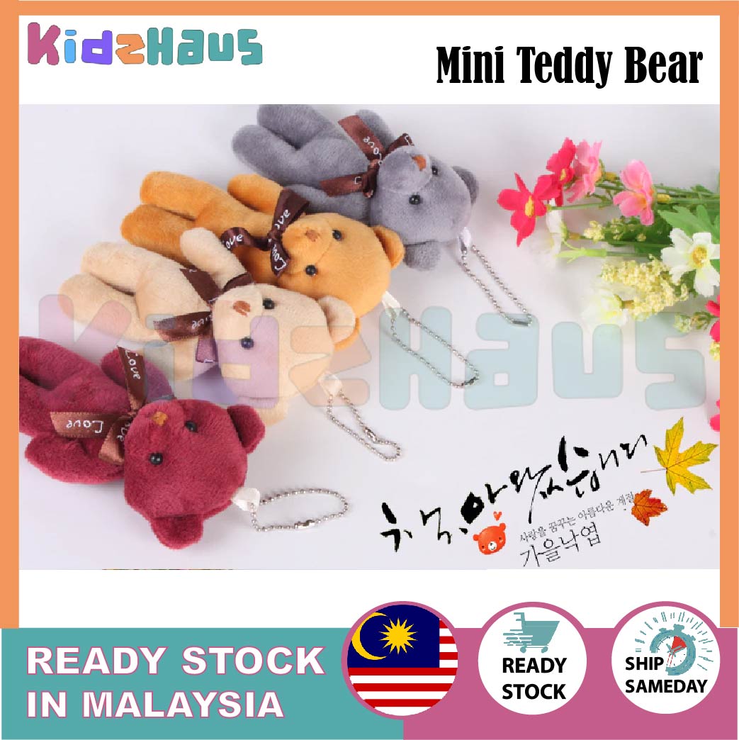 Mini Teddy Bear Dolls | Bear Plus Toys | Small Gift for Party Wedding Present | Pendant Cut Teddy Doll