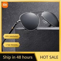 Youpin Luxury Mens Polarized Sunglasses Driving Sun Glasses for Men Women Brand Designer Male Vintage Black Pilot Sunglasses