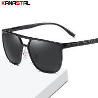 Mens Polarized Sunglasses Retro Square Aluminum Magnesium Suncreen Eyeglasses UV400 Outdoors Driving Sun Glasses Fishing Trend