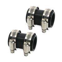 1 id by a round 2 long Silica Gel High Temp Exhaust Pipe Couplings Clamps For Yamaha Banshee all years Black ATV UTV Bike