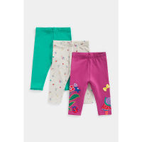 กางเกงเลกกิ้งเด็กผู้หญิง Mothercare Secret Garden Leggings - 3 Pack CD015