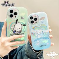 {Doudou Plush} Kawaii Sanrio เคสโทรศัพท์มือถือ IPhone14 Kuromi Pochacco Anime IPhone11 12 13 Pro Max ของเล่นน่ารักเคสห่อหุ้มสำหรับเด็กผู้หญิงของขวัญ