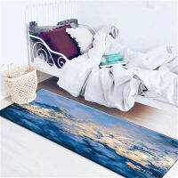 Abstract Blue Seawater Long Carpet For Kitchen Floor Decorative Hallway Rug Nordic Carpet Mat For Bedroom Balcony Tatami Mat