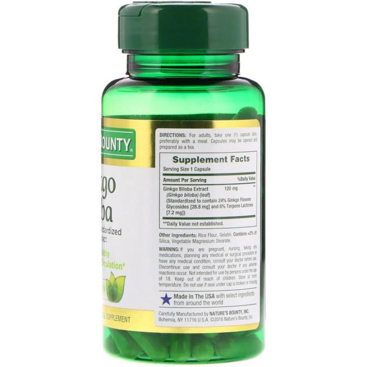 natures-bounty-ginkgo-biloba-120-mg-100-capsules-สารสกัดแปะก๊วยบำรุงสมอง-120-มิลลิกรัม-100-แคปซูล