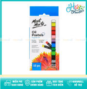 Bộ Bút Sáp Dầu Cao Cấp Mont Marte 12 Màu Oil Pastels