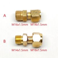 M16กับ M16x1.5mm M14น้ำก๊าซอย่างรวดเร็วอะแดปเตอร์ที่ต่อสายยางน็อตทองเหลือง TIG เครื่องเชื่อมพลาสมาส่วนไฟฉายเครื่องเชื่อม