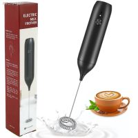 Handheld Milk Frother Electric Coffee Frother 500mAh USB-C Rechargeable Electric Whisk 15000rmp Powerful Mini Drink Mixer Milk