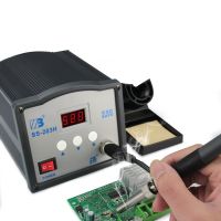 203H 220V Digital Display High Frequencies Welding Station Soldering Iron 2 In 1 90W SMD Hot Air Rework Soldering Station