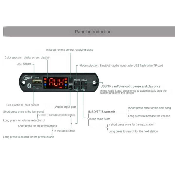 bluetooth-5-0-mp3-player-decoder-board-fm-radio-tf-usb-2x40w-aux-module-receiver-jq-d063bt-kit-audio-amplifier-board