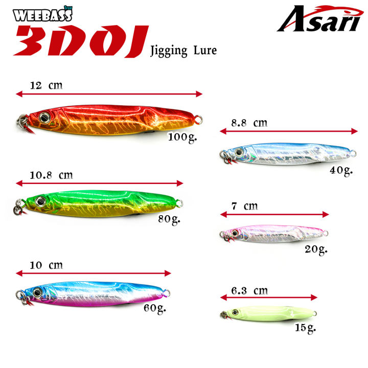 อุปกรณ์ตกปลา-asari-เหยื่อจิ๊กกิ้ง-รุ่น-jigging-3doj-60g-เหยื่อจิ๊ก-jigging-lure