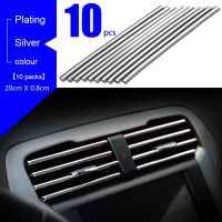 10PCS/lot Car Air Conditioner Outlet Trim Strip U-shaped Soft Rubber 20cm Moulding Strips Styling