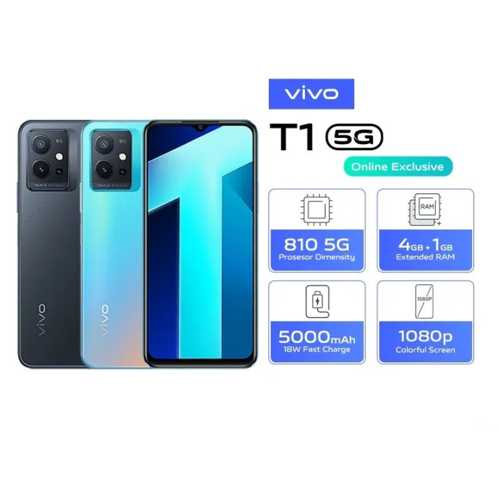 Vivo T1 5G Ram 4 Rom 128GB | Lazada Indonesia
