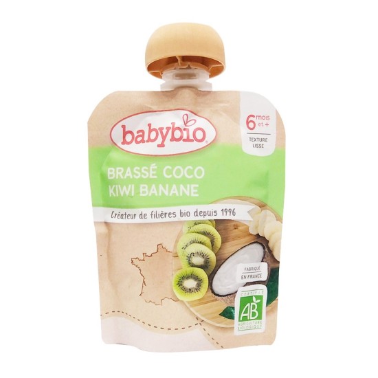 Sữa chua sữa dừa hoa quả hữu cơ babybio cho bé từ 6 tháng túi 85g hàng nội - ảnh sản phẩm 9