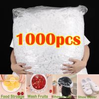 100pcs Disposable Food Cover Plastic Wrap Elastic Food Lids For Fruit Bowls Cups Caps Storage Kitchen Fresh Keeping Saver Bag