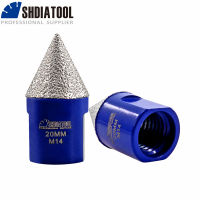 SHDIATOOL 12pcs Dia20mm Diamond Chamfer Finger Bits For Tile Cutter Ceramic Marble Granite Milling Diamond Chamfer Cone Tool