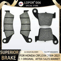 Lopor ผ้าเบรครถจักรยานยนต์ด้านหน้าและด้านหลังสำหรับ Honda CRF250R 2004-2021 CRF 250 R CRF250R