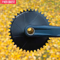 PASS QUEST กว้างแคบฟันจักรยาน Chainring 3Mm Offset สำหรับ Shimao BOOST ติดตั้งโดยตรง Crank 7075 Al Alloy CNC Milling