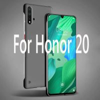 เคสหลัง PC แบบแข็งแบบบางเนื้อด้านไร้กรอบเคสสำหรับหัวเหว่ย Honor 20 Pro Honor20 Pro Nova 5T Nova5T เคสตุ้งติ้งโทรศัพท์กันกระแทก