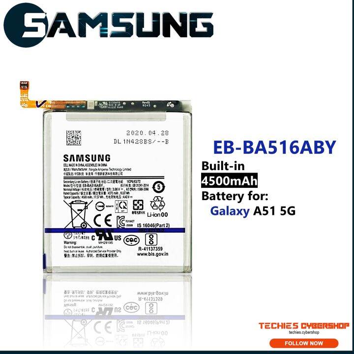 EBBA516ABY Battery for Samsung Galaxy A51 5G 4500mAh Capacity Lazada PH