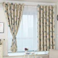 1PCS  Blackout Curtains - Grommet Thermal Insulated Room Darkening Bedroom and Living Room Curtain100*130cm