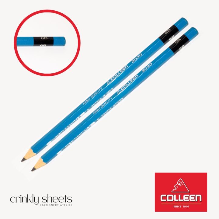 6B Colleen 3030 Pencil Japan Lead For Writing, Drawing and Everyday use