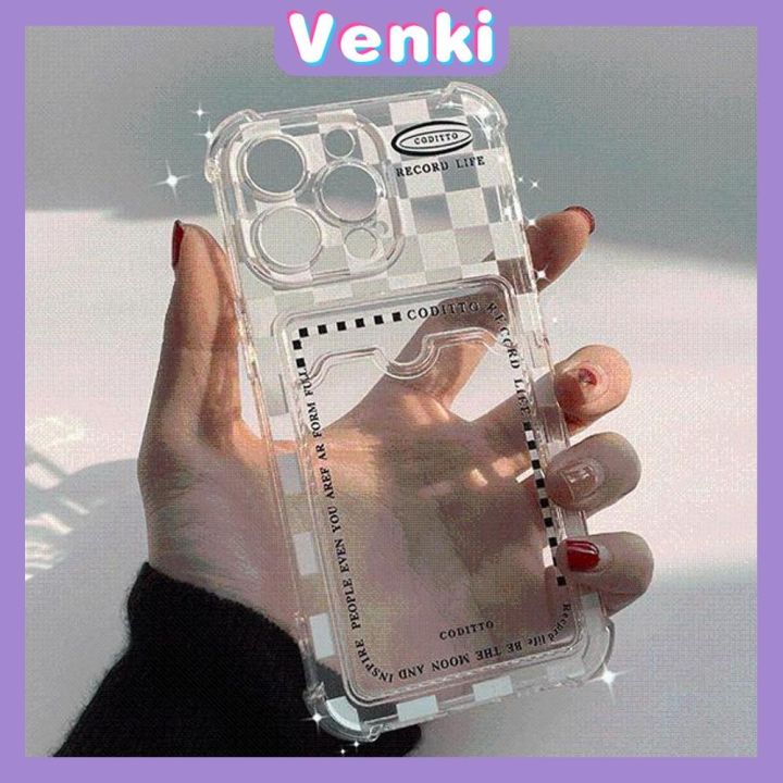 venki-เคสไอโฟน11-เคส-สำหรับ-iphone-14-pro-max-ผู้ถือบัตรโปร่งใสปกหลังการ์ดเก็บกระดานหมากรุกป้องกันกล้องกันกระแทกสำหรับ-iphone-14-13-12-11-plus-pro-max-7-plus-x-xr